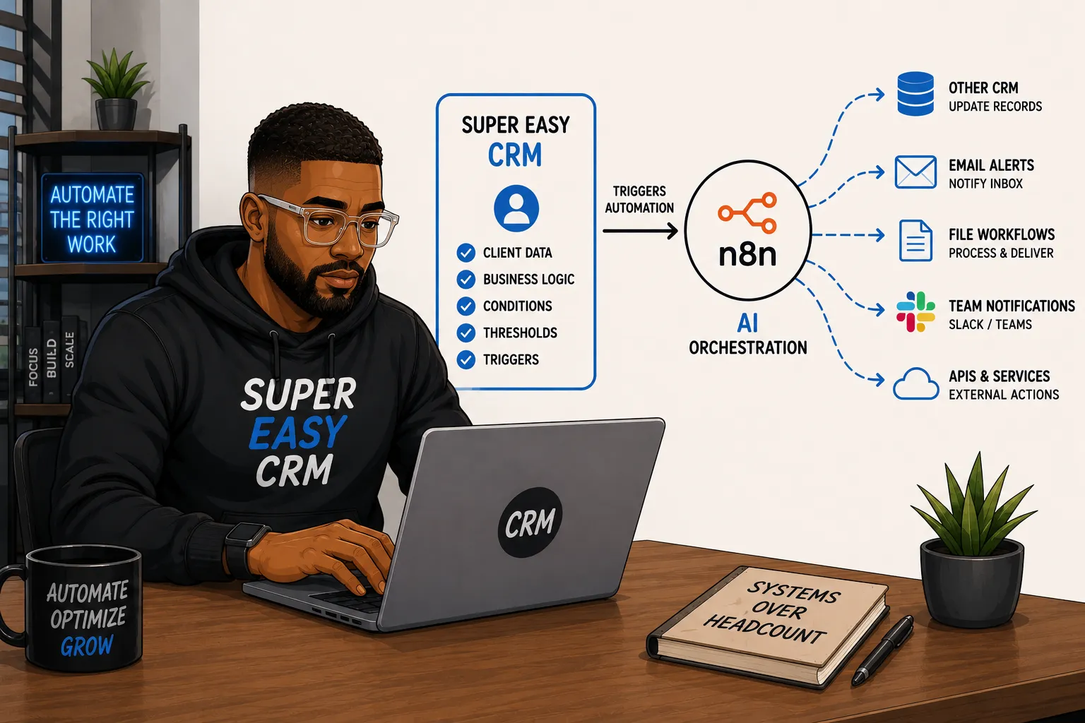 Super Easy CRM n8n Integration
